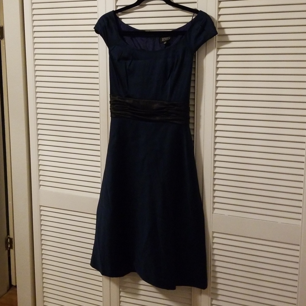 Adrianna Papell Navy Cocktail Dress